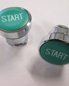 Push-button flat green "Start"